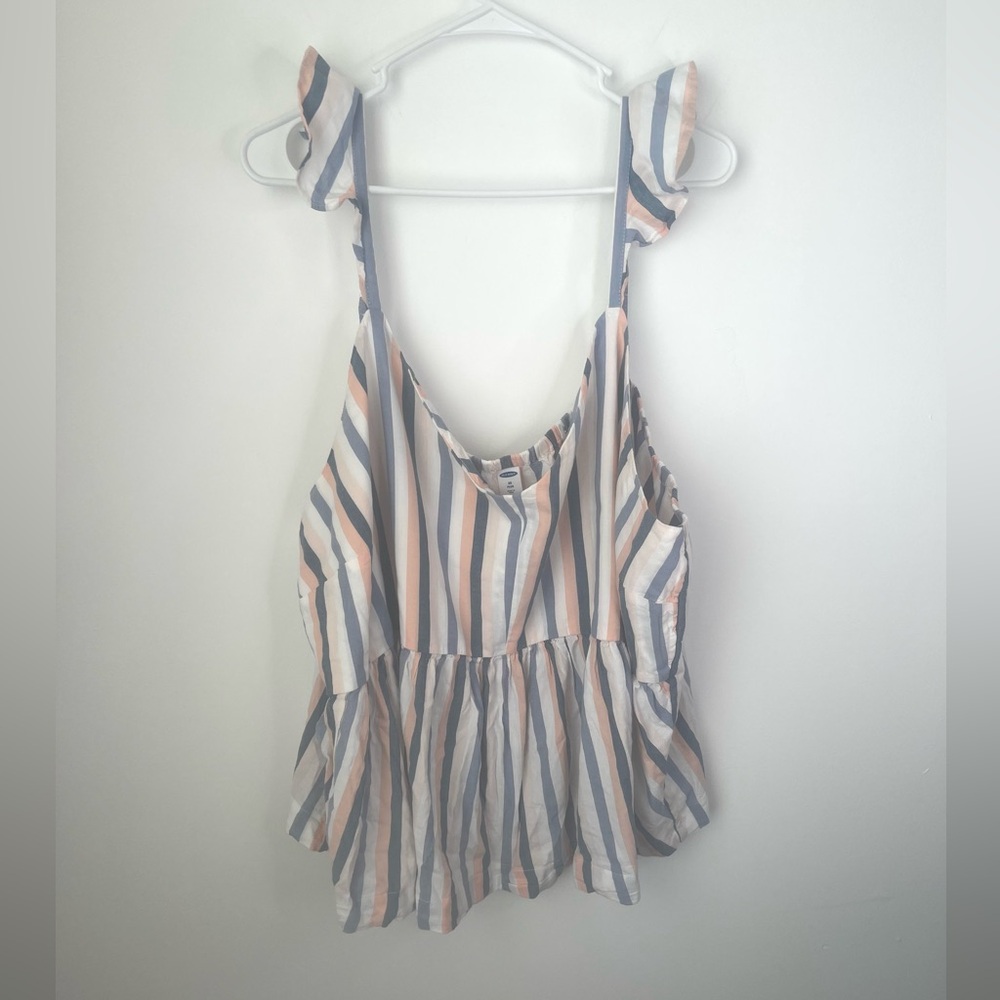 Old Navy Multicolor Striped Top XXXL
